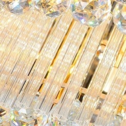 ثريا كريستالية حديثة دائرية مثبتة في الحائط