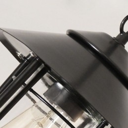 مصباح خارجي أمريكي عتيق مقاوم للماء على شكل قفص طيور مصباح معلق للحديقة