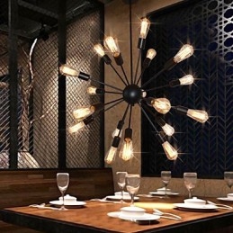 ثريا معدنية عتيقة من النحاس من تصميم Country Designers