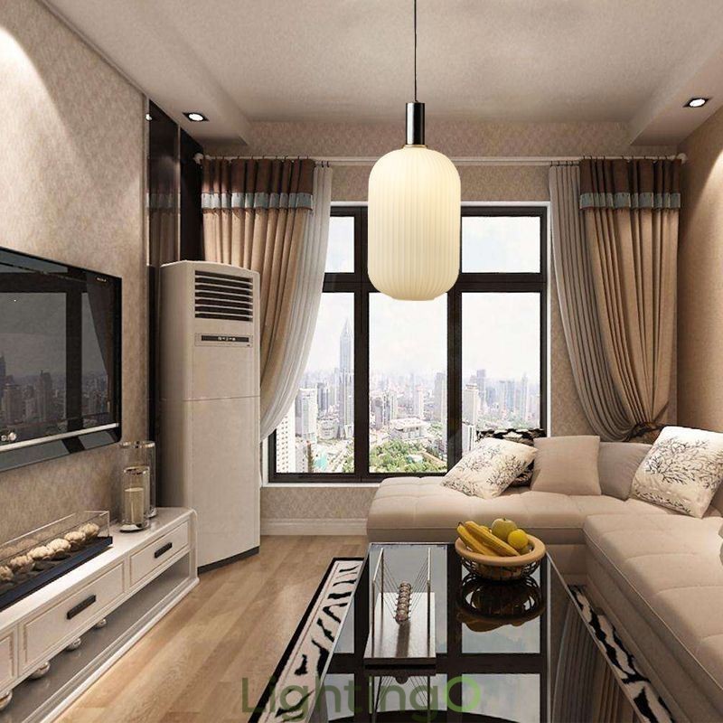 مصباح معلق حديث بسيط إبداعي من الزجاج