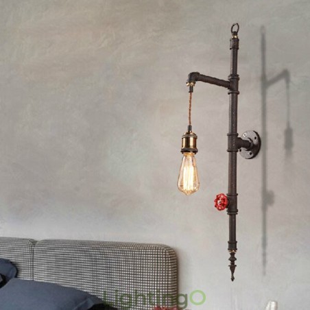 مصباح جداري بتصميم صاروخي ريفي إبداعي على شكل جدار أنبوبي مصباح جداري بتصميم صاروخي ريفي إبداعي على شكل جدار أنبوبي