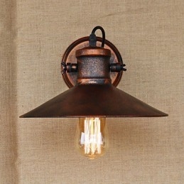 مصباح حائطي بتصميم درج ريفي عتيق على شكل سلم، مستودع صناعي، غرفة معيشة إبداعية، شرفة، رياح حديدية، حنين إلى الماضي