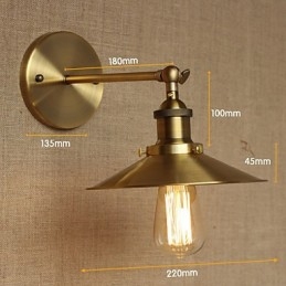 مظلات زخرفية نحاسية بتصميم صناعي بسيط أمام جدار ممر الكنيسة