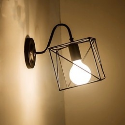 مصابيح حائط أمريكية الصنع بتصميم عتيق من Lron Loft Aisle Lamps للشرفة