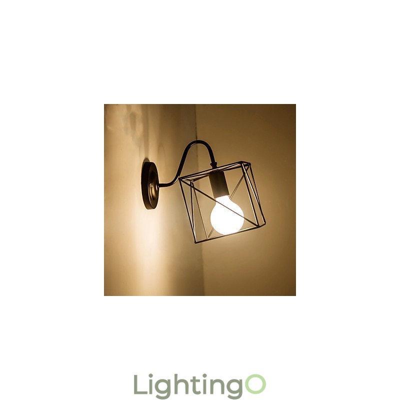 مصابيح حائط أمريكية الصنع بتصميم عتيق من Lron Loft Aisle Lamps للشرفة