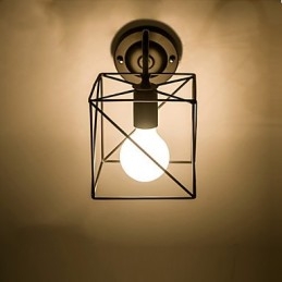 مصابيح حائط أمريكية الصنع بتصميم عتيق من Lron Loft Aisle Lamps للشرفة