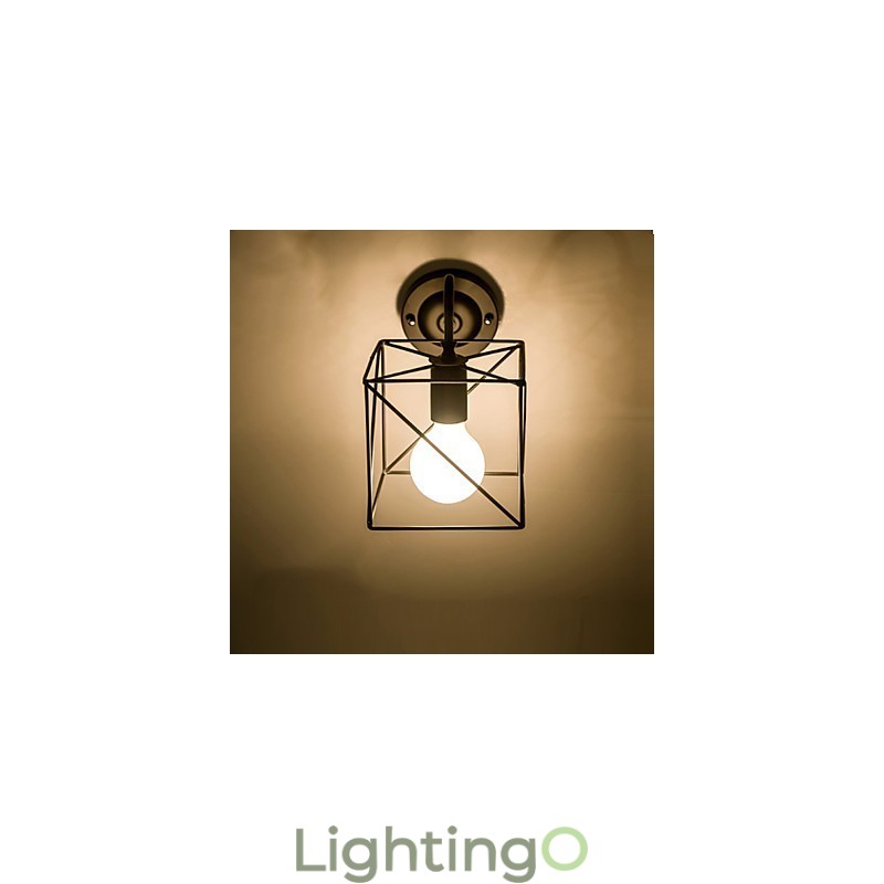 مصابيح حائط أمريكية الصنع بتصميم عتيق من Lron Loft Aisle Lamps للشرفة