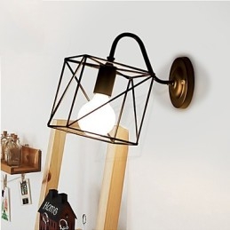 مصابيح حائط أمريكية الصنع بتصميم عتيق من Lron Loft Aisle Lamps للشرفة