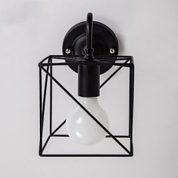 مصابيح حائط أمريكية الصنع بتصميم عتيق من Lron Loft Aisle Lamps للشرفة