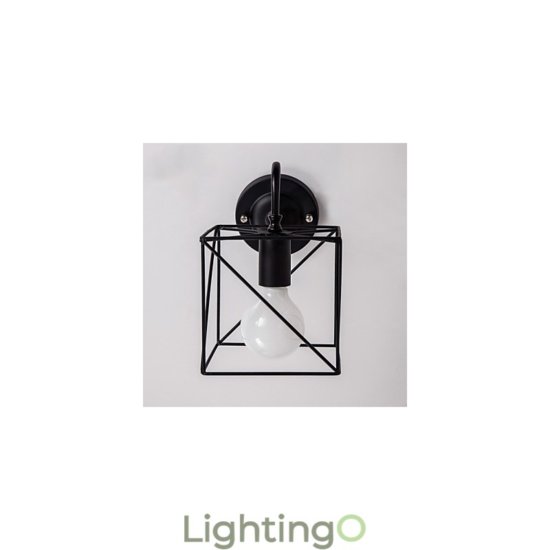 مصابيح حائط أمريكية الصنع بتصميم عتيق من Lron Loft Aisle Lamps للشرفة