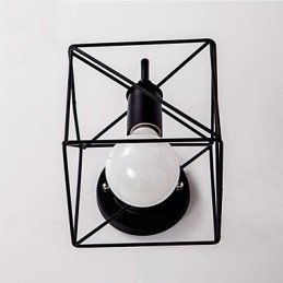 مصابيح حائط أمريكية الصنع بتصميم عتيق من Lron Loft Aisle Lamps للشرفة
