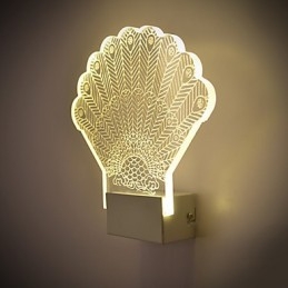 مصباح حائط أكريليك من مادة البولي فينيل كلوريد (PVC) - ضوء عصري معاصر معدني