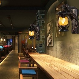 مصابيح حائط 1Lights أنيقة على الطراز الأوروبي الفني