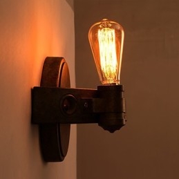 مصابيح حائط من الحديد المطاوع بتصميم قمر كامل من American Creative Restoring Ancient Ways