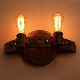 مصابيح حائط من الحديد المطاوع بتصميم قمر كامل من American Creative Restoring Ancient Ways
