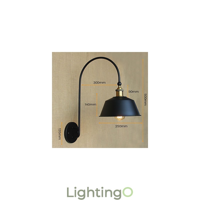 مصباح حائط زخرفي حديدي لغرفة الطعام بتصميم ريفي أمريكي، طراز LOFT، آلات صناعية، طراز Light Wind، فيلا عتيقة، طراز Nostalgic
