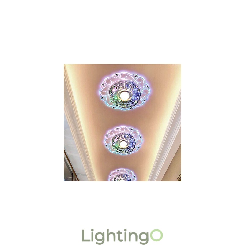 مصباح سقف كريستالي كشاف SMD 3 وات مصباح إبداعي أنبوبي ضوء قبة ملون