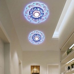 مصباح سقف كريستالي كشاف SMD 3 وات مصباح إبداعي أنبوبي ضوء قبة ملون