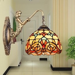 مصباح حائطي من الحديد المطاوع بتصميم ريفي أوروبي متعاقد عليه مع شركة "إيه بي إم"
