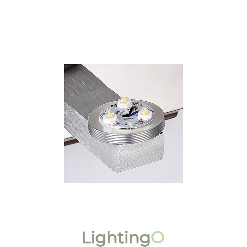 مصباح حائط صغير 1Light مطلي بالفولاذ المقاوم للصدأ
