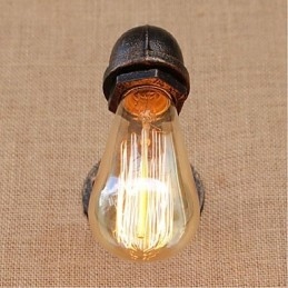 مصباح حائط صغير مزخرف على شكل أنبوب ماء بسيط من Nostalgia