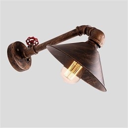 مصابيح حائط على شكل أنابيب مياه، طراز صناعي عتيق، تصميم ريفي إبداعي، معدني، مطاعم، مقاهي، طاولات بار، شمعدانات جدارية