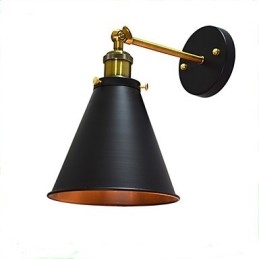 مصباح حائط حديدي أحادي الجدار من Light Buzz Paint مصباح حائط أسود صامت مزود بسيف ضوئي على الحائط