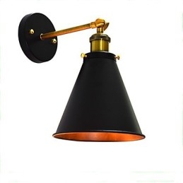 مصباح حائط حديدي أحادي الجدار من Light Buzz Paint مصباح حائط أسود صامت مزود بسيف ضوئي على الحائط