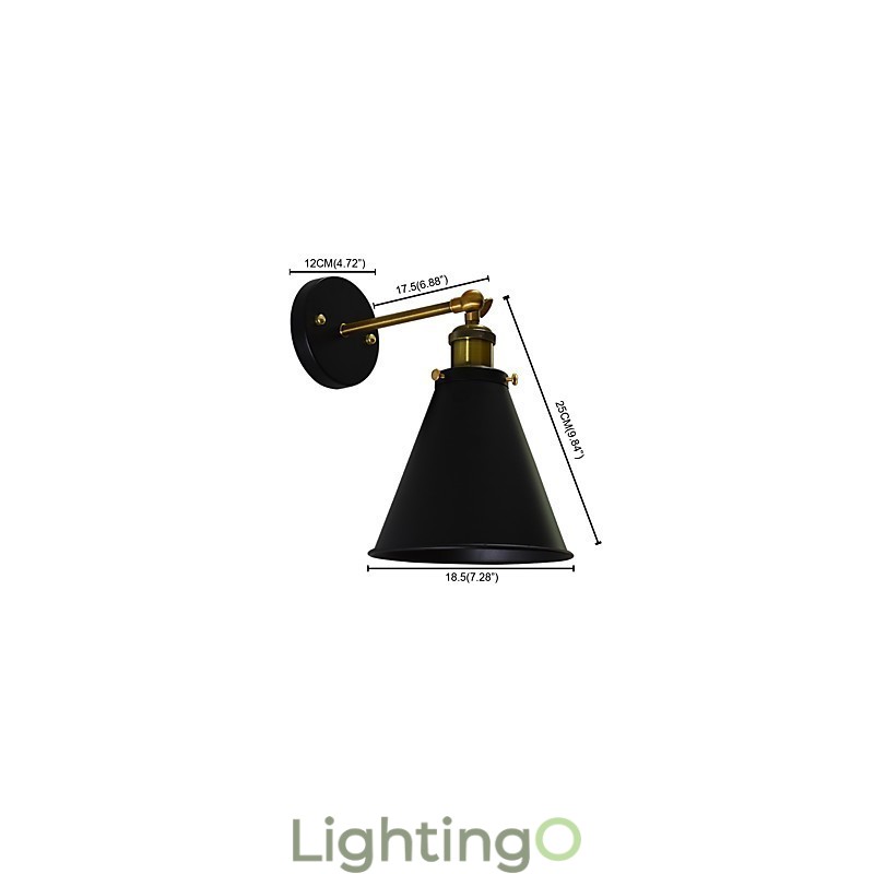 مصباح حائط حديدي أحادي الجدار من Light Buzz Paint مصباح حائط أسود صامت مزود بسيف ضوئي على الحائط
