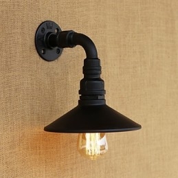 لوحة فنية ريفية بتصميم ريفي عتيق لمصابيح حائط صغيرة الحجم مزودة بإضاءة محيطة