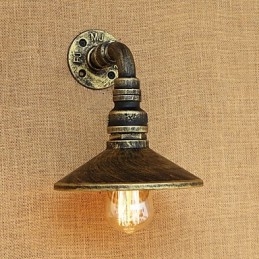 لوحة فنية ريفية بتصميم ريفي عتيق لمصابيح حائط صغيرة الحجم مزودة بإضاءة محيطة