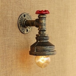 ميزة اللوحة الريفية الرجعية لإضاءة الحائط المحيطة