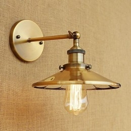 مصابيح حائط صغيرة الحجم بإضاءة محيطة بتصميم ريفي عتيق مطلية بالكهرباء