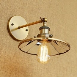 مصابيح حائط صغيرة الحجم بإضاءة محيطة بتصميم ريفي عتيق مطلية بالكهرباء