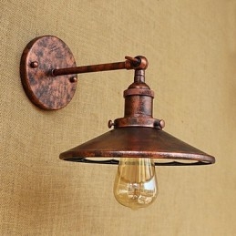 مصابيح حائط صغيرة الحجم بإضاءة محيطة بتصميم ريفي عتيق مطلية بالكهرباء