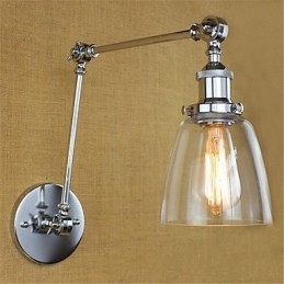 ميزة طلاء كهربائي ريفي على طراز Country Lodge Retro لضبط الارتفاع وزاوية الذراع لحماية العين