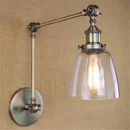 ميزة طلاء كهربائي ريفي على طراز Country Lodge Retro لضبط الارتفاع وزاوية الذراع لحماية العين