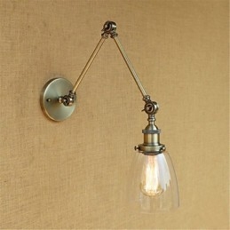 ميزة طلاء كهربائي ريفي على طراز Country Lodge Retro لضبط الارتفاع وزاوية الذراع لحماية العين