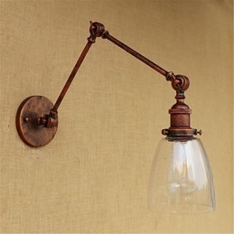 ميزة طلاء كهربائي ريفي على طراز Country Lodge Retro لضبط الارتفاع وزاوية الذراع لحماية العين