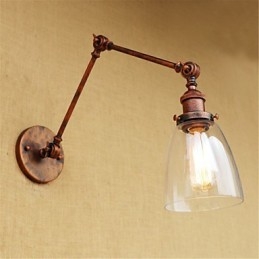 ميزة طلاء كهربائي ريفي على طراز Country Lodge Retro لضبط الارتفاع وزاوية الذراع لحماية العين
