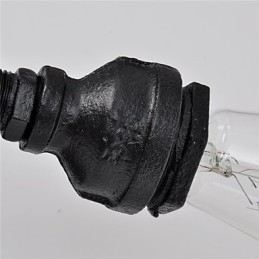 مصابيح حائط على شكل أنابيب مياه، طراز صناعي عتيق، تصميم ريفي إبداعي، معدني، مطاعم، مقاهي، طاولات بار، شمعدانات جدارية