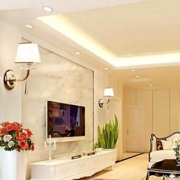 ميزة الطلاء الكهربائي الحديثة والمعاصرة لمصابيح الحائط الكريستالية المحيطة