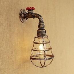 لوحة فنية ريفية بتصميم ريترو لمصابيح حائط محيطة صغيرة الحجم