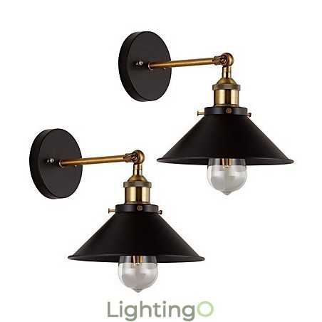 قطعتان من الشمعدانات المعدنية للحائط، مصباح حائط صناعي عتيق من Edison Simplicity Lamp لإضاءة المقاهي والنوادي والحانات قطعتان من الشمعدانات المعدنية للحائط، مصباح حائط صناعي عتيق من Edison Simplicity Lamp لإضاءة المقاهي والنوادي والحانات