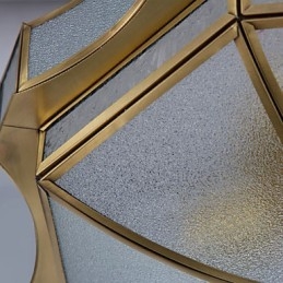 تصميم ديكوري معاصر حديث لعائلة مصابيح السقف النحاسية