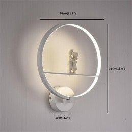 مصابيح حائطية حديثة ومتكاملة بتصميم عصري صغير الحجم مع إضاءة محيطية