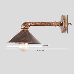 مصابيح حائط على شكل أنابيب مياه، طراز صناعي عتيق، تصميم ريفي إبداعي، معدني، مطاعم، مقاهي، طاولات بار، شمعدانات جدارية