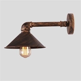 مصابيح حائط على شكل أنابيب مياه، طراز صناعي عتيق، تصميم ريفي إبداعي، معدني، مطاعم، مقاهي، طاولات بار، شمعدانات جدارية