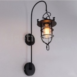 مصباح حائطي بتصميم رصيف عتيق، مصابيح حائطية سوداء، مصباح حائطي على شكل رصيف، مطعم، غرفة معيشة، مقهى، بار، متجر ملابس