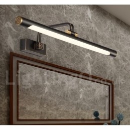 مصابيح حمام IPMirror مصابيح حائط نحاسية نقية مع غطاء أكريليك لإضاءة المكياج